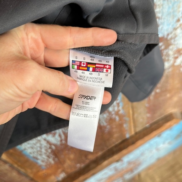 Spyder Men's Raider Gray 1/4 Zip Sweater Size Small - Picture 4 of 5